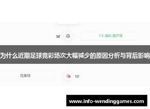 为什么近期足球竞彩场次大幅减少的原因分析与背后影响